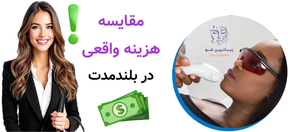 لیزر موهای زائد، یا شیو، وکس و اپیلاسیون ، مقایسه هزینه واقعی در بلندمدت