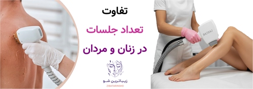 تفاوت تعداد جلسات در زنان و مردان