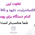 تفاوت لیزر الکساندرایت، دایود و Nd:YAG؛ کدام دستگاه برای پوست شما مناسب‌تر است؟